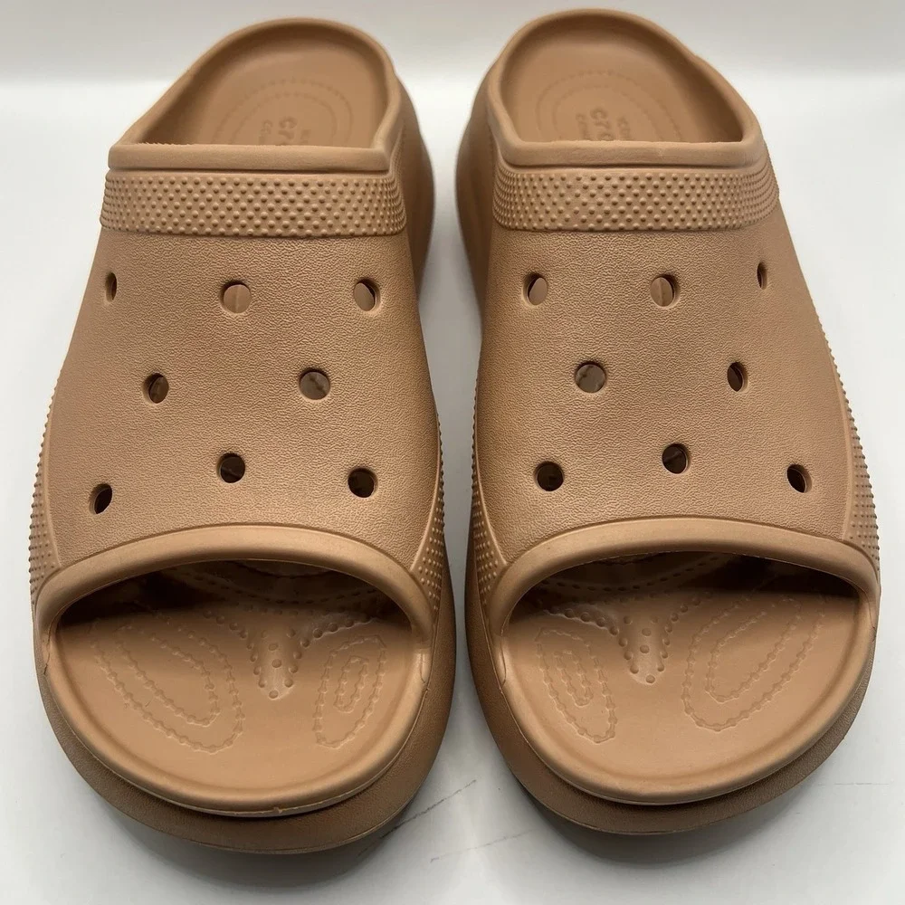 Crocs Classic Crush Slides Sandal Men's 11/ Women's 13 Cork Iconic Comfort